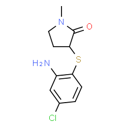 3-[(2-amino-4-chlorophenyl)sulfanyl]-1-methylpyrrolidin-2-one Structure