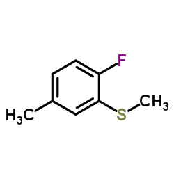 1-Fluoro-4-methyl-2-(methylsulfanyl)benzene结构式