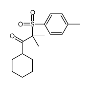 1-cyclohexyl-2-methyl-2-(4-methylphenyl)sulfonylpropan-1-one Structure