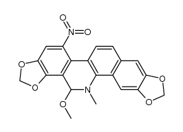 10-nitromethoxysanguinarine Structure