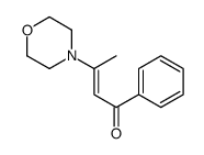 1-Phenyl-3-morpholino-2-butene-1-one结构式