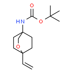 tert-butyl N-(1-vinyl-2-oxabicyclo[2.2.2]octan-4-yl)carbamate structure