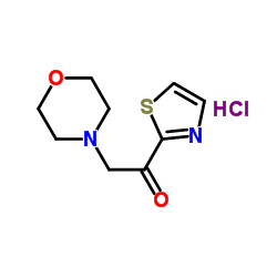 2-(4-Morpholinyl)-1-(1,3-thiazol-2-yl)ethanone hydrochloride (1:1)结构式