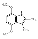 4,7-dimethoxy-2,3-dimethyl-1H-indole Structure