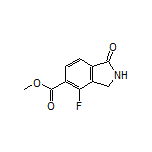 Methyl 4-Fluoro-1-oxoisoindoline-5-carboxylate Structure