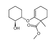 methyl (1S)-2-((1S,2S)-2-hydroxycyclohexan-1-yl)oxy-1-methyl-2-cyclohexen-1-carboxylate结构式