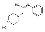 2-morpholin-4-yl-N-phenylacetamide,hydrochloride结构式