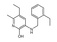 5-ethyl-3-[(2-ethylphenyl)methylamino]-6-methyl-1H-pyridin-2-one结构式