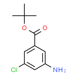 3-氨基-5-氯苯甲酸叔丁酯结构式