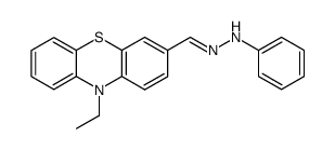 10-ethyl-10H-phenothiazine-3-carbaldehyde phenylhydrazone Structure