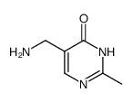 4(1H)-Pyrimidinone, 5-(aminomethyl)-2-methyl- (9CI)结构式