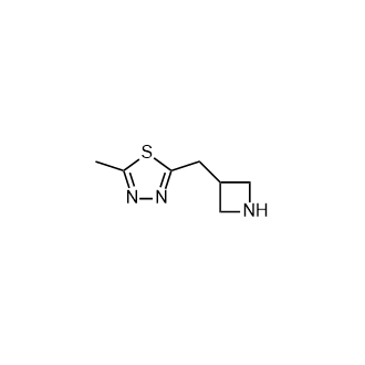 2-(Azetidin-3-ylmethyl)-5-methyl-1,3,4-thiadiazole Structure