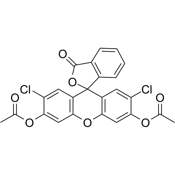 Diacetyldichlorofluorescein structure