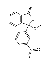 3-(m-nitrophenyl)-3-methoxyphthalide结构式