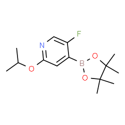 (5-Fluoro-2-isopropoxypyridin-4-yl)boronic acid pinacol ester Structure