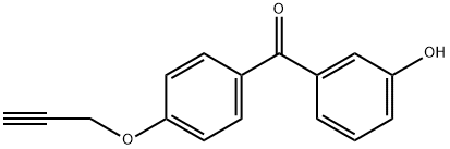 (3-Hydroxyphenyl)(4-(prop-2-yn-1-yloxy)phenyl)methanone structure