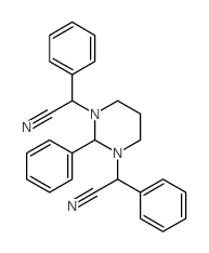 1,3(2H,6H)-Pyrimidinediacetonitrile,dihydro-a1,a3,2-triphenyl- Structure