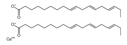 calcium (9Z,12Z,15Z)-9,12,15-octadecatrienoate结构式