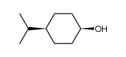 cis-4-isopropyl-cyclohexanol structure