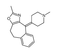 9,10-Dihydro-2-methyl-4-(1-methyl-4-piperidylidene)-4H-benzo[5,6]cyclohept[1,2-d]oxazole Structure