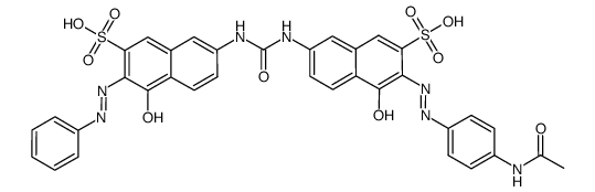 3-[(4-acetamidophenyl)azo]-4-hydroxy-7-[[[[5-hydroxy-6-(phenylazo)-7-sulpho-2-naphthyl]amino]carbonyl]amino]naphthalene-2-sulphonic acid picture