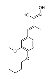 (E)-3-(4-butoxy-3-methoxyphenyl)-N-hydroxy-2-methylprop-2-enamide Structure