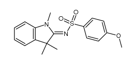 4-methoxy-N-(1,3,3-trimethyl-1,3-dihydro-indol-2-ylidene)-benzenesulfonamide结构式