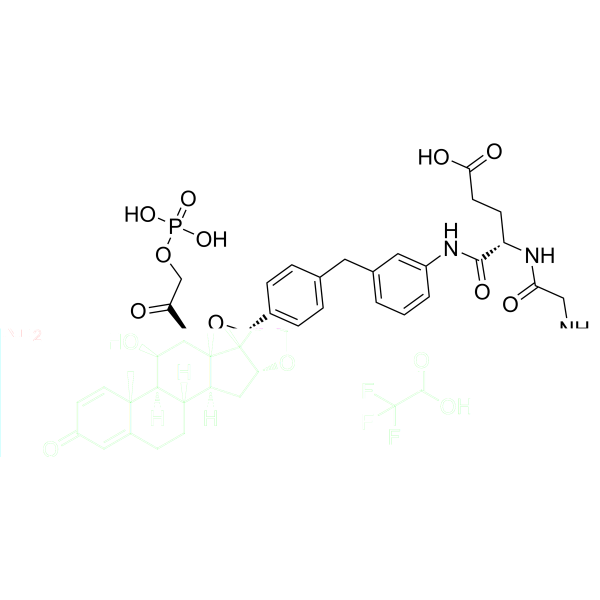 Glucocorticoid receptor agonist-1 phosphate Gly-Glu TFA结构式