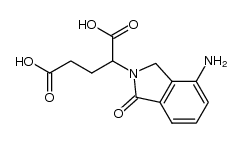 2-(4-Amino-1-oxoisoindolin-2-yl)pentanedioic acid structure