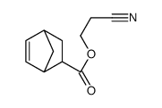 Bicyclo[2.2.1]hept-5-ene-2-carboxylic acid, 2-cyanoethyl ester (9CI) Structure