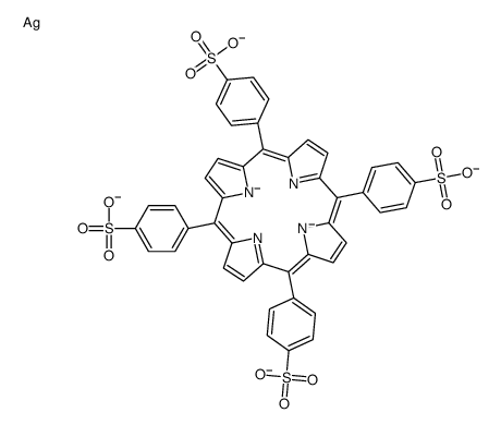 silver tetraphenylporphine sulfonate Structure