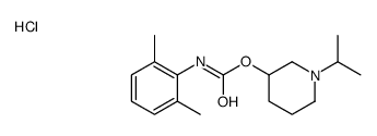 (1-propan-2-ylpiperidin-1-ium-3-yl) N-(2,6-dimethylphenyl)carbamate,chloride结构式