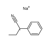 2-phenyl-butyronitrile, sodium compound Structure