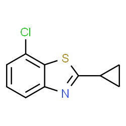 Benzothiazole, 7-chloro-2-cyclopropyl- (9CI)结构式