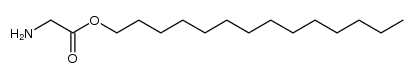 tetradecyl 2-aminoacetate结构式