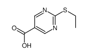 2-(ETHYLTHIO)-5-PYRIMIDINECARBOXYLIC ACID structure