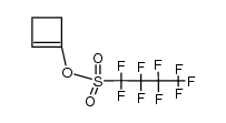 1-cyclobutenyl nonafluorobutanesulfonate结构式