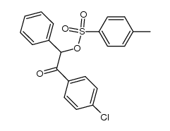 2-(4-chlorophenyl)-2-oxo-1-phenylethyl 4-methylbenzenesulfonate结构式