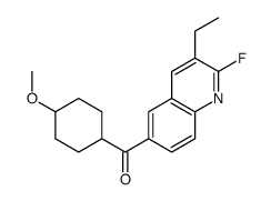 (3-ethyl-2-fluoroquinolin-6-yl)-(4-methoxycyclohexyl)methanone结构式