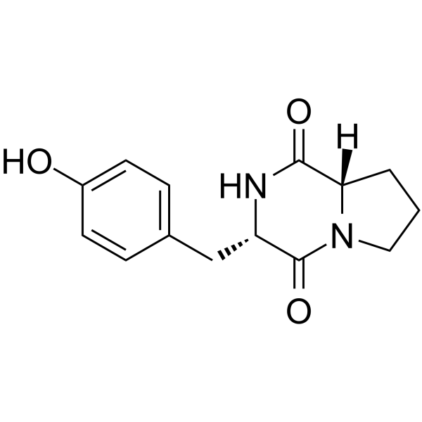 环(脯氨酸一酪氨酸)结构式