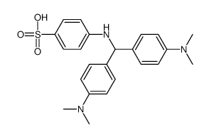 p-[[bis[4-(dimethylamino)phenyl]methyl]amino]benzenesulphonic acid Structure