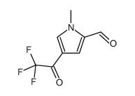 1-methyl-4-(2,2,2-trifluoroacetyl)pyrrole-2-carbaldehyde结构式