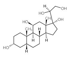 Pregnane-3,11,17,20,21-pentol,(3a,5b,11b,20S)- structure