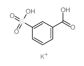 potassium,3-sulfobenzoic acid Structure