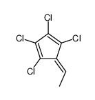 1,2,3,4-tetrachloro-5-ethylidenecyclopenta-1,3-diene Structure