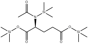 N-Acetyl-N-(trimethylsilyl)-L-glutamic acid bis(trimethylsilyl) ester结构式