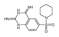 6-piperidin-1-ylsulfonylquinazoline-2,4-diamine Structure