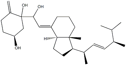 9,10-Secoergosta-7,10(19),22-triene-3β,5,6-triol Structure