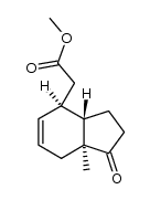 methyl 2-((3aS,4R,7aS)-7a-methyl-1-oxo-2,3,3a,4,7,7a-hexahydro-1H-inden-4-yl)acetate结构式