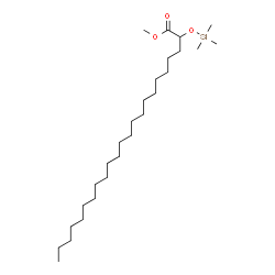 2-(Trimethylsilyloxy)tricosanoic acid methyl ester structure